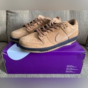 Nike SB Dunk Low Pro Wheat Baroque Brown Gum Mocha Men Size 10.5 NEW BQ6817-204